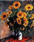 Claude Monet Sunflowers painting